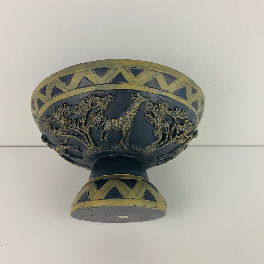 Brand New Navy Blue & Taupe safari theme soap dish